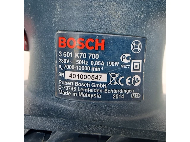 Vlakschuurmachine - 230mm - 230v, bosch, gss 23 ae, 2014 - afbeelding 4 van  5