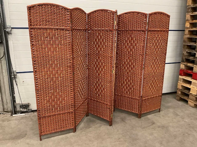 Vlechtwerk 6-delig kamerscherm - afbeelding 1 van  1