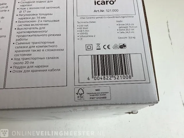 Vleessnijmachine ritter , prem.icaro 7 - afbeelding 3 van  3