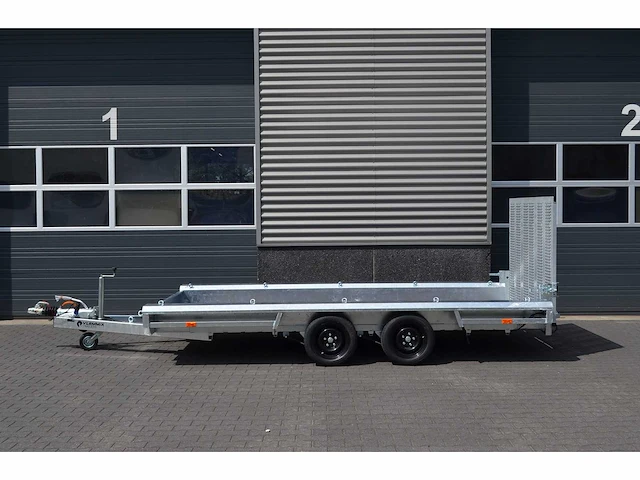 Vlemmix nieuwe machinetransporter 3500 kg (2 x as 1800 kg) 400x180x34cm 2024 - afbeelding 2 van  7