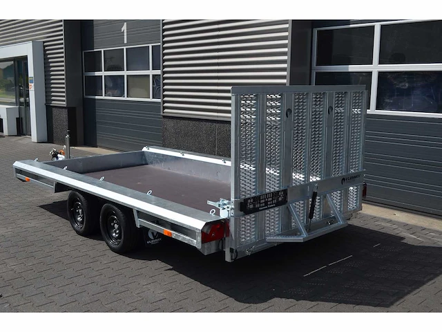 Vlemmix nieuwe machinetransporter 3500 kg (2 x as 1800 kg) 400x180x34cm 2024 - afbeelding 3 van  7