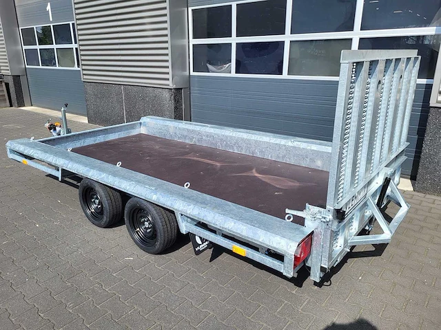 Vlemmix nieuwe machinetransporter 3500 kg (2 x as 1800 kg) 400x180x34cm 2024 - afbeelding 4 van  7