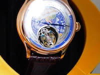 Vliegende tourbillon herenhorloge - worldtimer - afbeelding 3 van  3