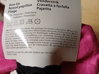 Vlinderstrikje rose 5 stuks p018 - afbeelding 3 van  5