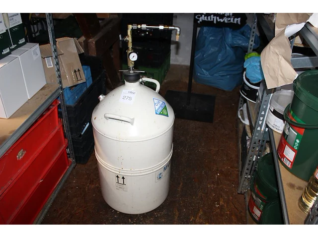 Vloeibaar stikstofvat (leeg) cryo solutions. - afbeelding 1 van  4
