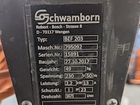 Vloerfreesmachine 230v schwamborn, bef 203, bouwjaar 2017 - afbeelding 6 van  16