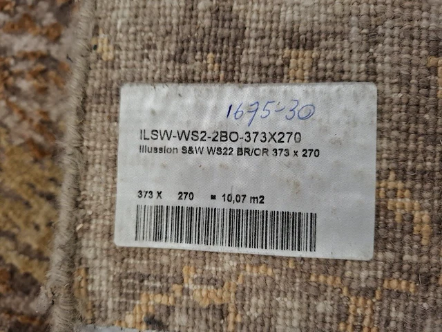 Vloerkleed ebru , illussion silk & wool 373x270cm - afbeelding 7 van  8