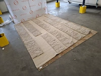 Vloerkleed, layered, design shaggy punja, brick rug, hand geweven - afbeelding 3 van  8