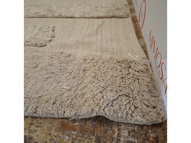 Vloerkleed, layered, design shaggy punja, brick rug, hand geweven - afbeelding 6 van  8