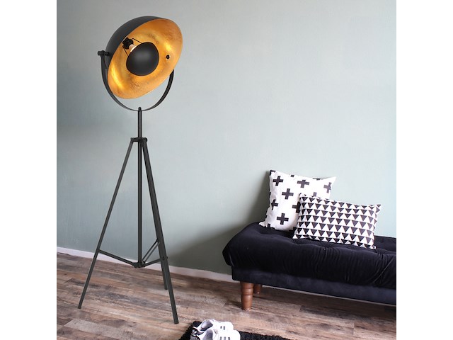 Vloerlamp, steinhauer, 3664zw, zwart goud, 2025 - afbeelding 1 van  4