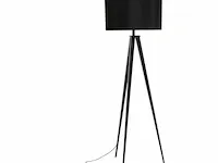 Vloerlamp zuiver, tripod, zwart - afbeelding 1 van  3