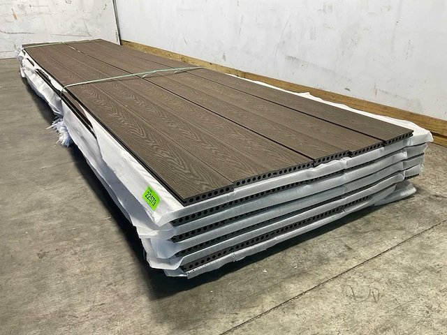 Vlonderplank co-ex composiet 420x14,5x2,3 cm bruin (10x) - afbeelding 5 van  8