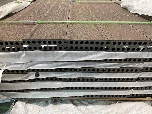 Vlonderplank co-ex composiet 420x14,5x2,3 cm bruin (10x) - afbeelding 6 van  8