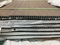Vlonderplank co-ex composiet 420x14,5x2,3 cm bruin (10x) - afbeelding 6 van  8
