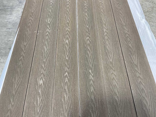 Vlonderplank co-ex composiet 420x14,5x2,3 cm bruin (10x) - afbeelding 3 van  8