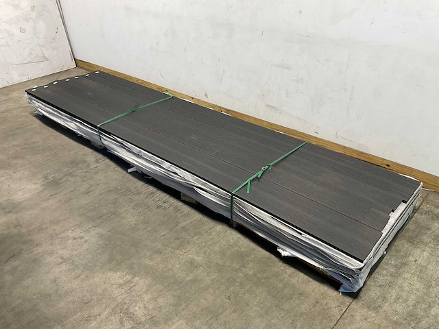 Vlonderplank co-ex composiet 420x14,5x2,3 cm zwart (10x) - afbeelding 1 van  7