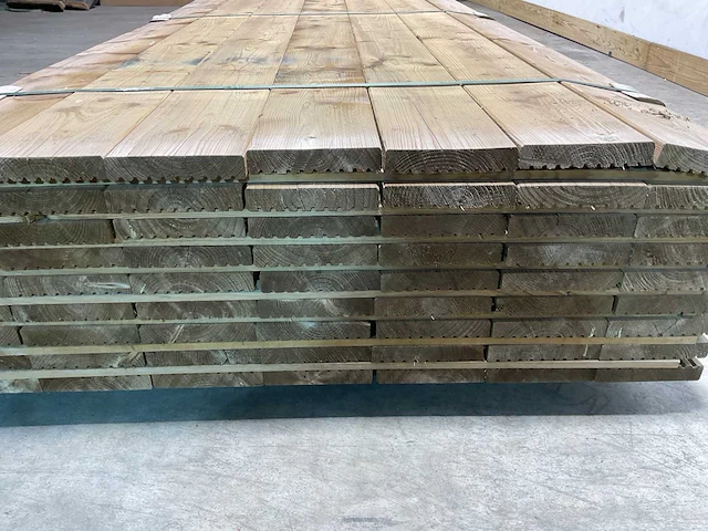 Vlonderplank geïmpregneerd 400x14,5x3 cm (126x) - afbeelding 5 van  6