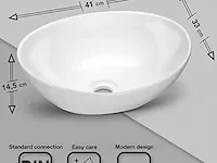 Vmbathrooms premium wastafel ovaal met lotuseffect - afbeelding 2 van  4
