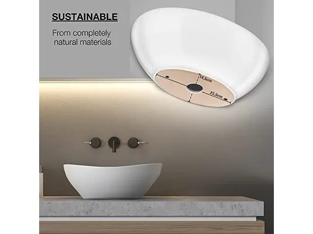 Vmbathrooms premium wastafel ovaal met lotuseffect - afbeelding 4 van  4