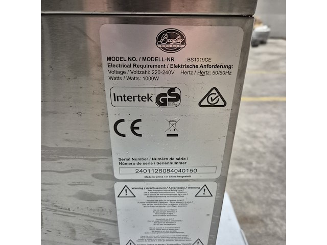 Voedselsmoker, bradley, bs1019ce - afbeelding 4 van  14