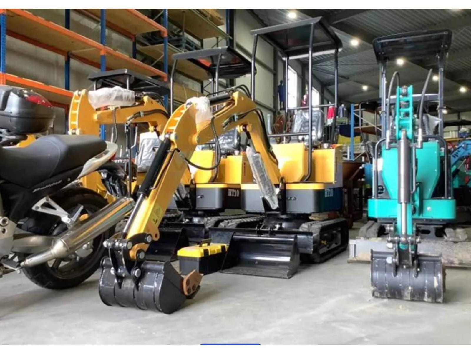Voertuigen, machines, gereedschappen en keramiek tegels