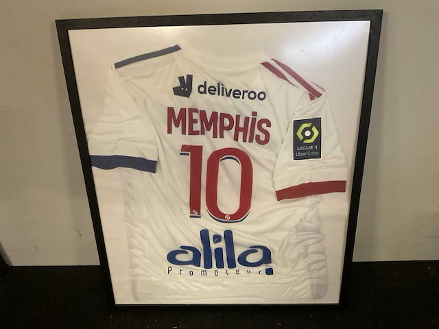 Voetbalshirt olympique lyonnias (memphis) sport en film verzamelitems - afbeelding 1 van  6