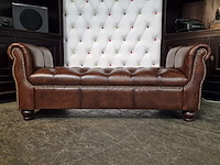 Voetenbank chesterfield, chester, bruin - afbeelding 1 van  4