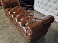 Voetenbank chesterfield, chester, bruin - afbeelding 3 van  4