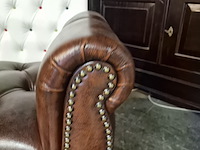 Voetenbank chesterfield, chester, bruin - afbeelding 4 van  4