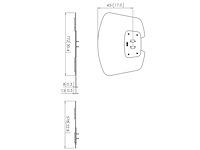 Vogels pff 7020 bodemplaat zwart onderdeel van het connectitsysteem - afbeelding 2 van  3