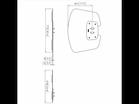 Vogels pff7020b connect it basisplaat groot zwart - afbeelding 2 van  4