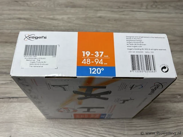 Vogel's tv-muurbeugel voor tv's van 19-37" - afbeelding 2 van  2