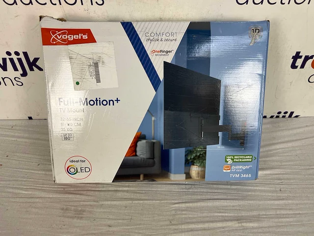 Vogels tvm 3465 full-motion+ m oled zwart - afbeelding 2 van  2