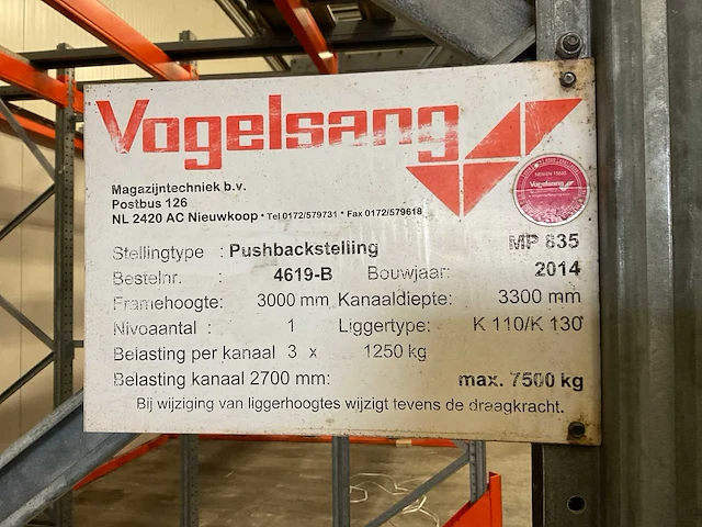 Vogelsang pushbackstelling (13,50x3,30 mtr) - afbeelding 7 van  15