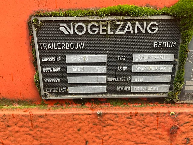 Vogelzang - v0 m 12 20 schuifzeiltrailer - oplegger - afbeelding 8 van  28