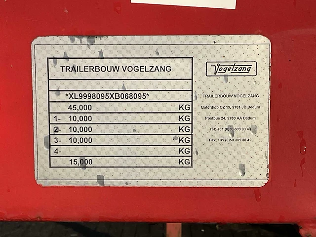 Vogelzang trailer met werkende laad- en loskraan - afbeelding 18 van  26