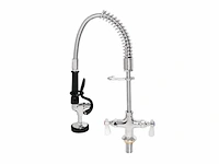 Vogue single pedestal mini pre-rinsers zwart - afbeelding 1 van  1