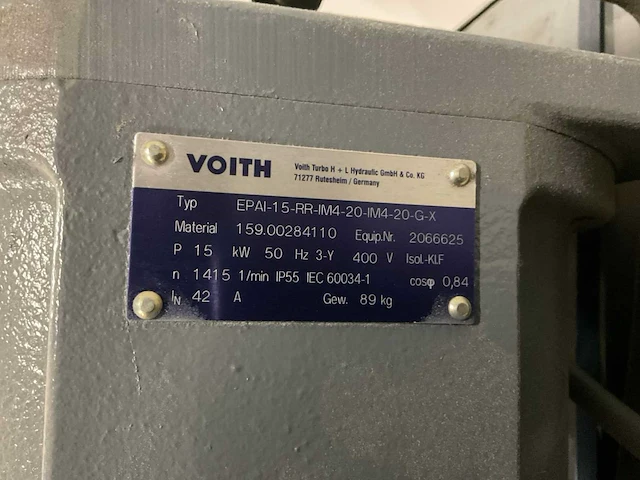 Voith vn120/15kw-epa30/30 hydraulisch aggregaat - afbeelding 9 van  10