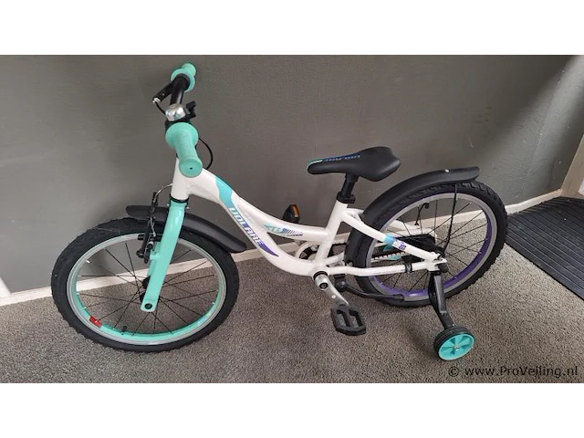 Volare aluminium kinderfiets | model glamour |18 inch | kleur wit - afbeelding 2 van  5