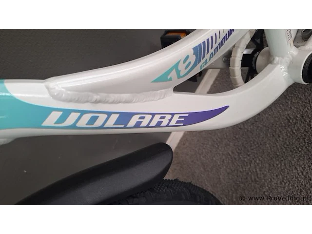 Volare aluminium kinderfiets | model glamour |18 inch | kleur wit - afbeelding 3 van  5