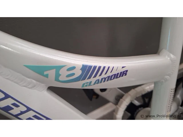 Volare aluminium kinderfiets | model glamour |18 inch | kleur wit - afbeelding 4 van  5
