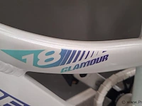 Volare aluminium kinderfiets | model glamour |18 inch | kleur wit - afbeelding 4 van  5