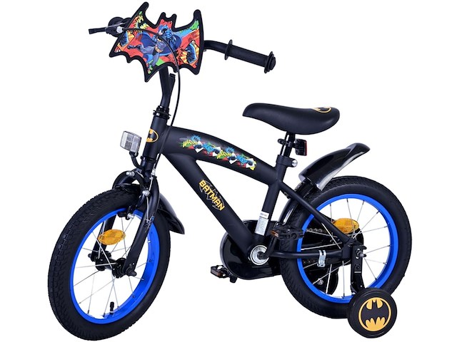 Volare batman kinderfiets - jongens - 14 inch - zwart - afbeelding 1 van  4