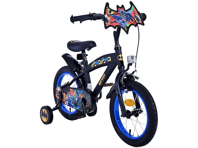 Volare batman kinderfiets - jongens - 14 inch - zwart - afbeelding 2 van  4