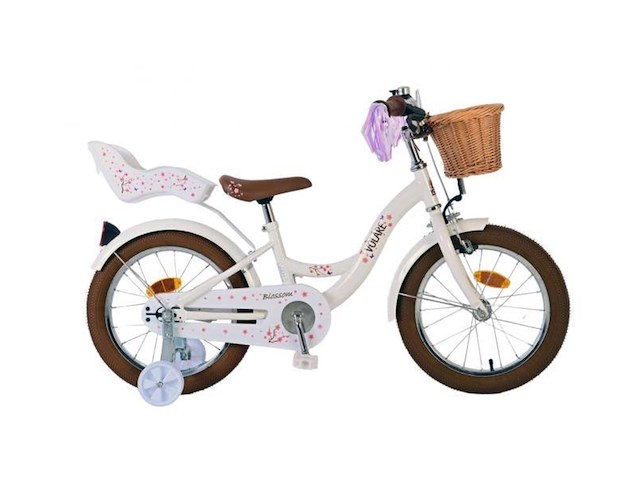 Volare blossom kinderfiets meisjes 16 inch wit - afbeelding 1 van  6