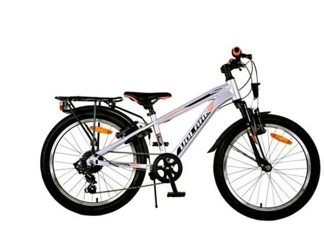 Volare cross kinderfiets jongens 20 inch 6 versnellingen zilver - afbeelding 1 van  1