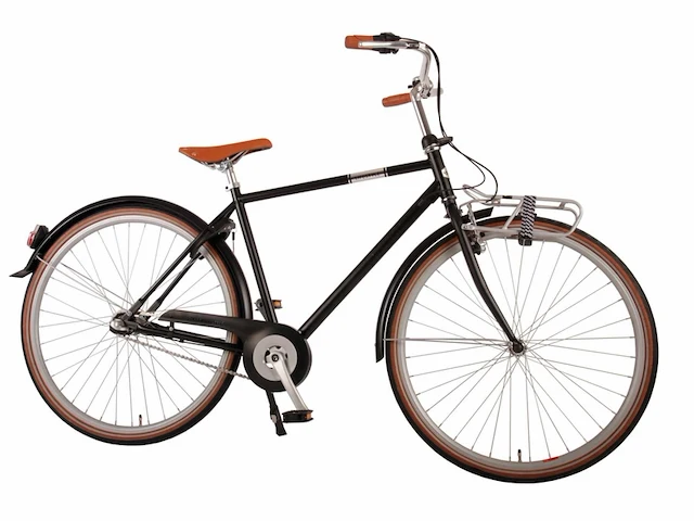 Volare lifestyle jongensfiets 51 cm lage zadelstand 3 versnellingen zwart - afbeelding 1 van  3