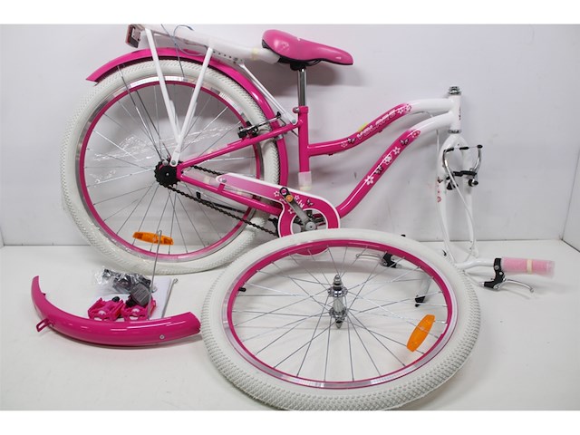 Volare lovely kinderfiets meisjes 24 inch roze twee handremmen - afbeelding 2 van  3