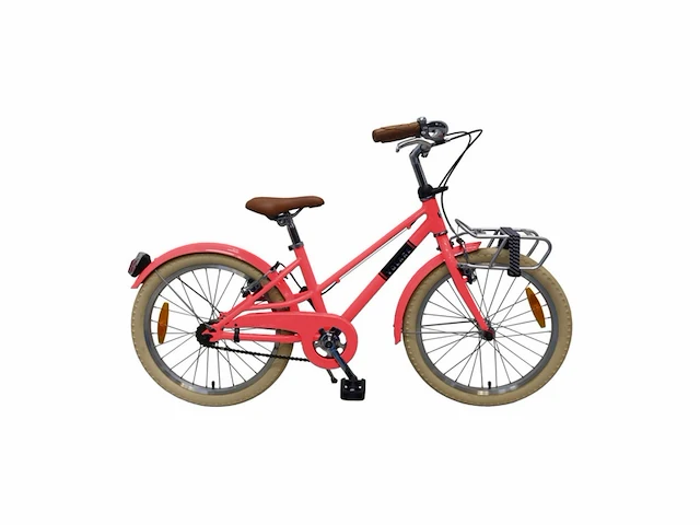 Volare melody kinderfiets meisjes 20 inch pastel rood twee handremmen prime collection - afbeelding 4 van  6
