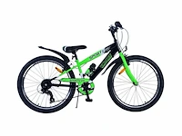 Volare sportivo kinderfiets - jongens - 24 inch - 7 speed - zwart groen - afbeelding 1 van  1